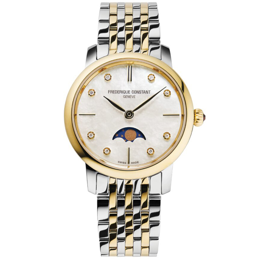 Часы Frederique Constant Slim Line Moonphase FC-206MPWD1S3B